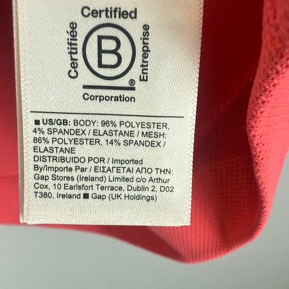 Athleta Activewear Golf Coral Everyday Sleeveless Polo Tank Top Size Large - Picture 9 of 10